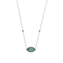 Load image into Gallery viewer, ENDZA NECKLACE MALACHITE WHITE GOLD
