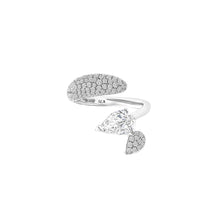 Load image into Gallery viewer, Sireliss Ring White Gold 14K diamond pear-shaped ring