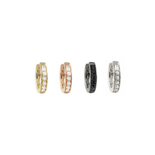 Load image into Gallery viewer, Set of 4 Sireliss Earrings in 14K white, yellow, rose, and black gold with diamonds