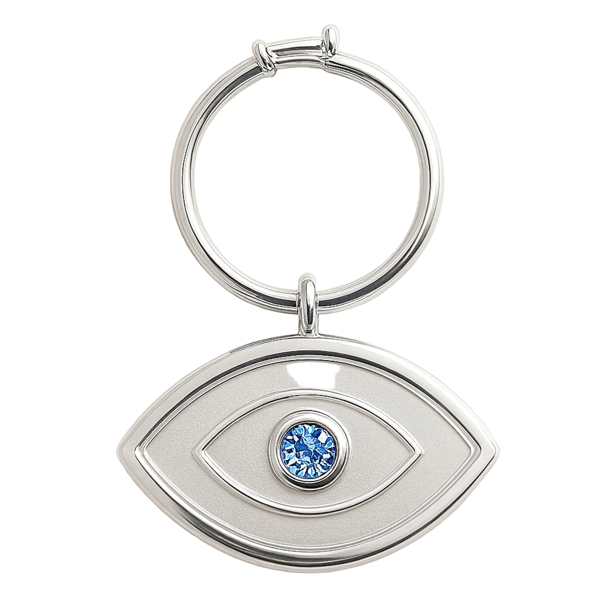 The Pet Talisman Blue Pendant in Sterling Silver with Natural Blue Topaz