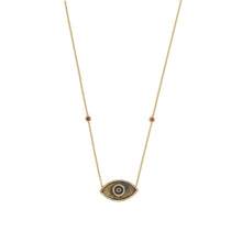 Load image into Gallery viewer, ENDZA NECKLACE LABRADORITE YELLOW GOLD
