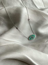 Load image into Gallery viewer, ENDZA NECKLACE AMAZONITE WHITE DIAMONDS

