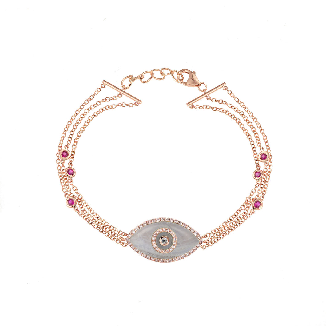 ENDZA BRACELET BLUE CHALCEDONY