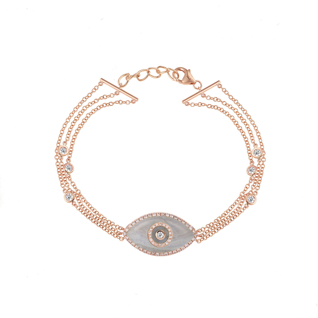 ENDZA BRACELET BLUE CHALCEDONY