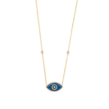 Load image into Gallery viewer, ENDZA NECKLACE BLUE AGATE

