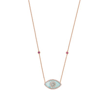 Load image into Gallery viewer, ENDZA NECKLACE AMAZONITE ROSE GOLD
