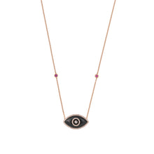 Load image into Gallery viewer, ENDZA NECKLACE BLACK ONYX ROSE GOLD
