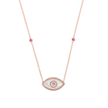 Load image into Gallery viewer, ENDZA NECKLACE MOTHER OF PEARL ROSE GOLD
