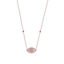 Load image into Gallery viewer, ENDZA NECKLACE PINK OPAL ROSE GOLD
