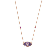 Load image into Gallery viewer, ENDZA NECKLACE SUGILITE ROSE GOLD
