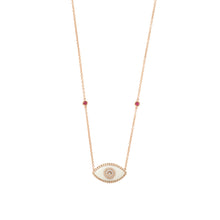 Load image into Gallery viewer, ENDZA NECKLACE WHITE ONYX ROSE GOLD
