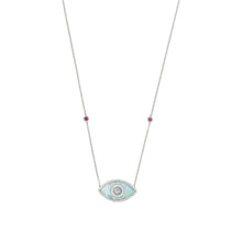 Load image into Gallery viewer, ENDZA NECKLACE AMAZONITE WHITE GOLD
