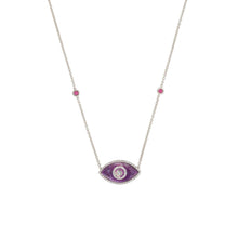 Load image into Gallery viewer, ENDZA NECKLACE SUGILITE WHITE GOLD
