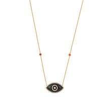 Load image into Gallery viewer, ENDZA NECKLACE BLACK ONYX YELLOW GOLD
