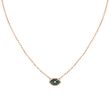 Load image into Gallery viewer, ENDZA MINI NECKLACE MALACHITE ROSE GOLD
