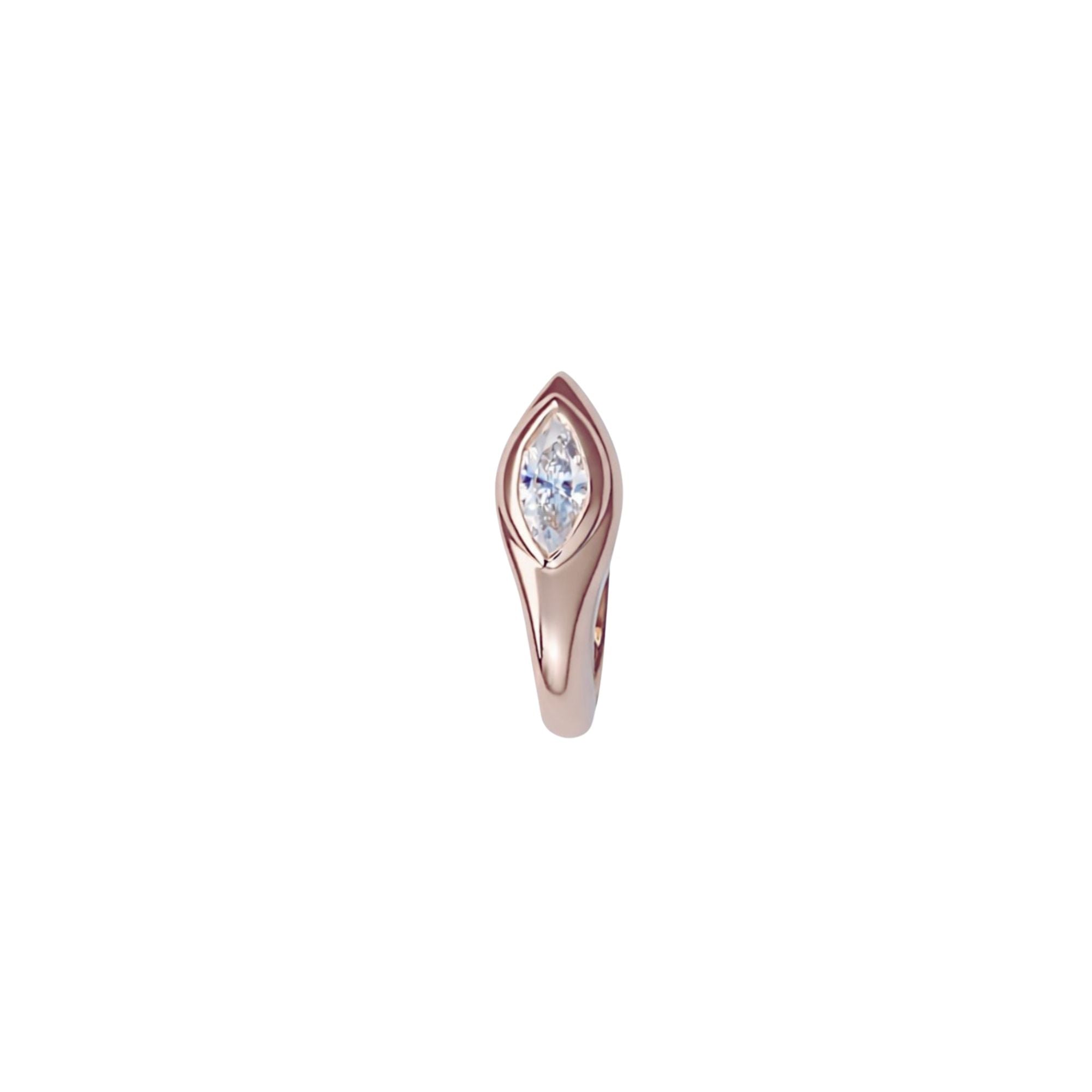 Sona White Diamond earring in 14K rose gold