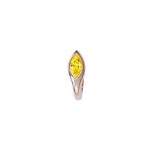 Load image into Gallery viewer, Yellow Sapphire Sona earring crafted in 14K rose gold
