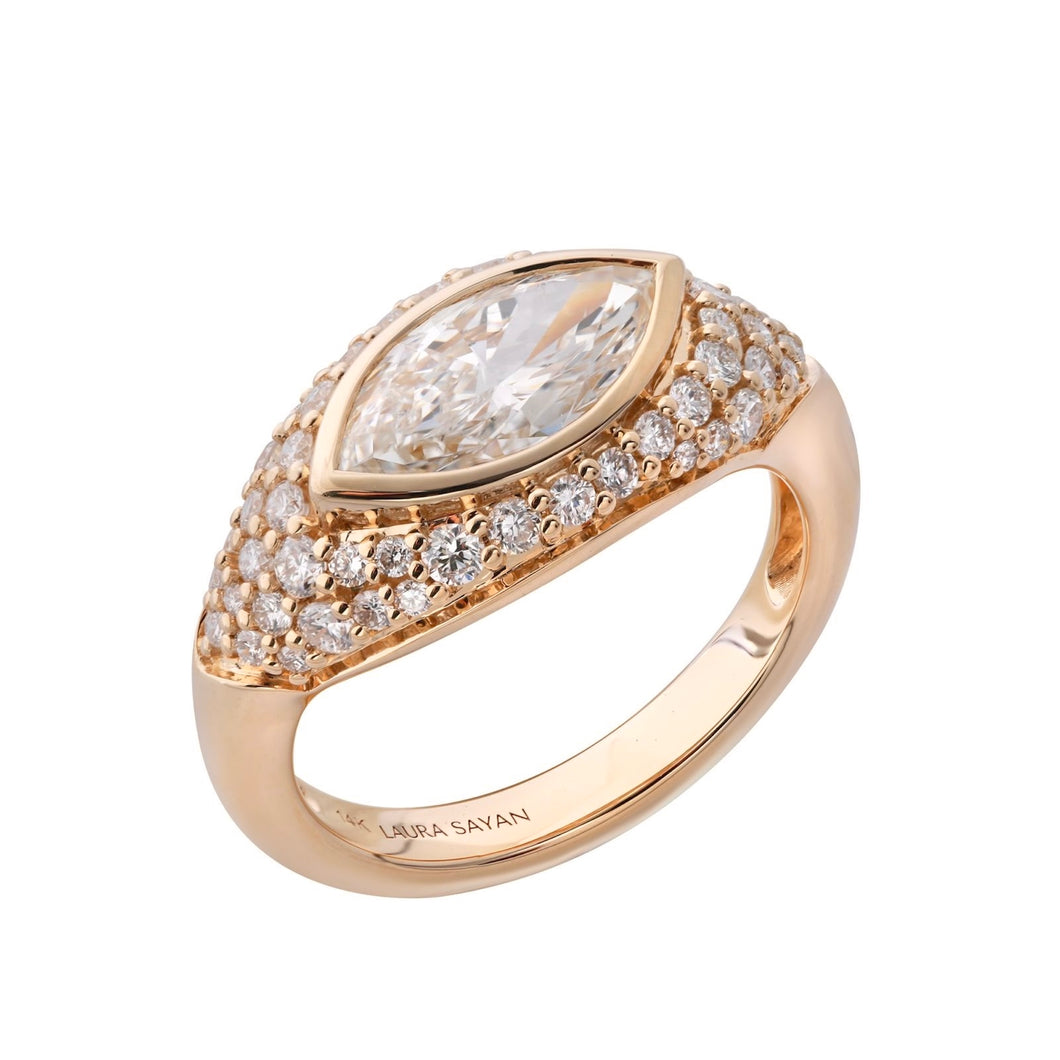 SONA RING — WHITE DIAMOND