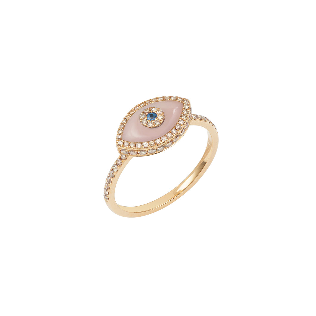 Endza Ring Pink Opal Rose Gold