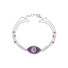 Load image into Gallery viewer, Endza Bracelet Sugilite White Gold
