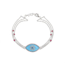 Load image into Gallery viewer, Endza Bracelet Turquoise White Gold
