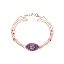 Load image into Gallery viewer, Endza Bracelet Sugilite Rose Gold
