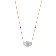 Load image into Gallery viewer, ENDZA NECKLACE AMAZONITE ROSE GOLD
