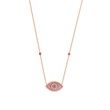 Load image into Gallery viewer, Endza Necklace Peach Jade Rose Gold
