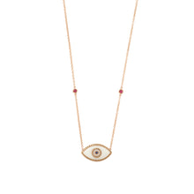 Load image into Gallery viewer, ENDZA NECKLACE WHITE ONYX ROSE GOLD
