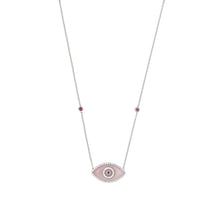 Load image into Gallery viewer, ENDZA NECKLACE PINK OPAL WHITE GOLD
