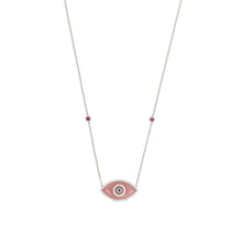 Load image into Gallery viewer, ENDZA NECKLACE PEACH JADE WHITE GOLD
