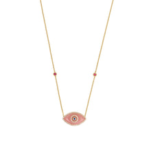 Load image into Gallery viewer, Endza Necklace Peach Jade Yellow Gold
