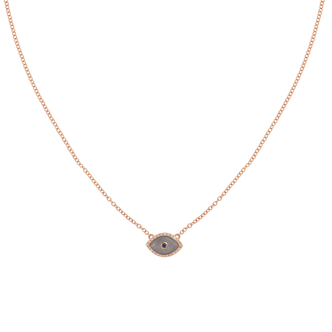 Endza Mini Necklace Moonstone Rose Gold