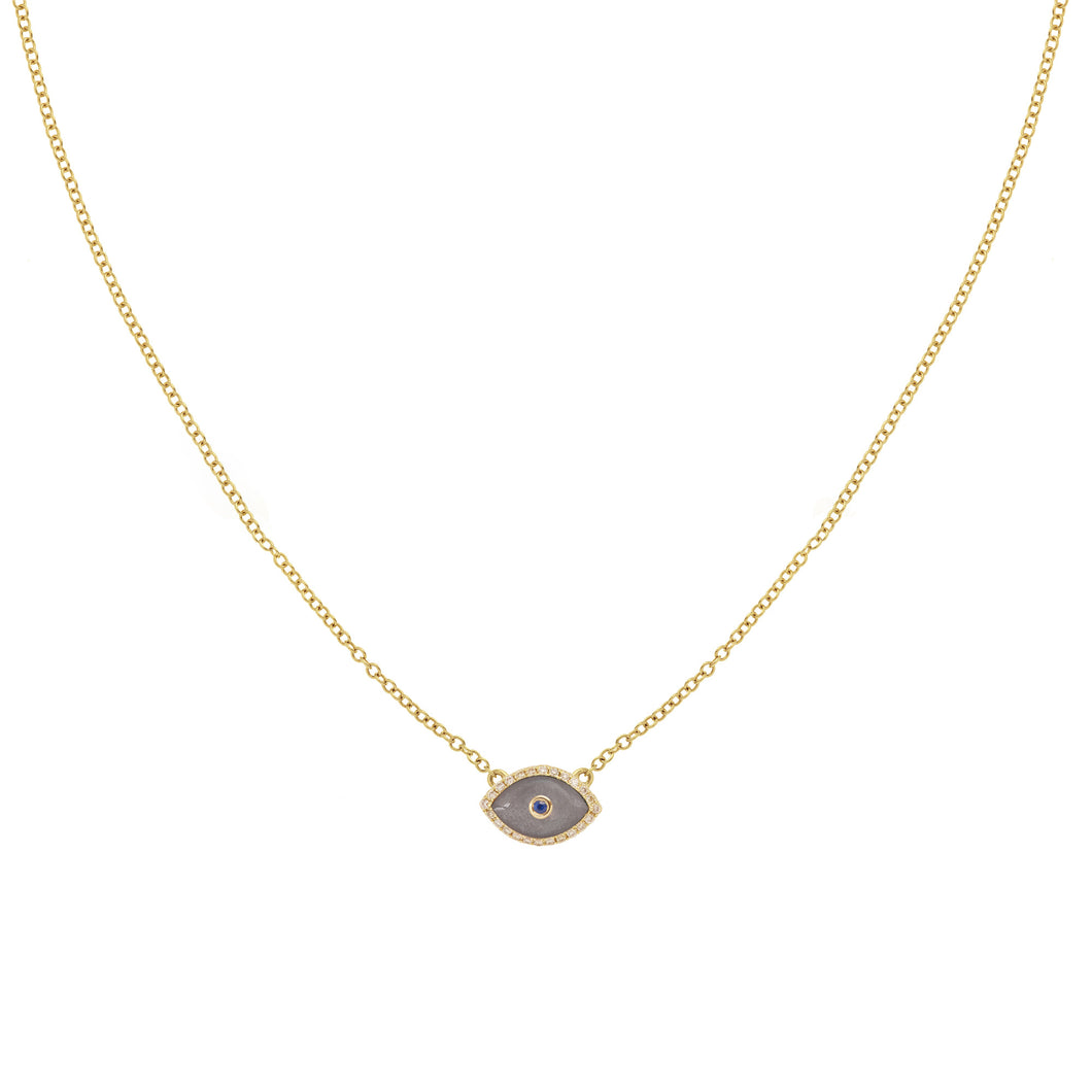 Endza Mini Necklace Moonstone Yellow Gold
