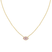 Load image into Gallery viewer, ENDZA MINI NECKLACE PINK OPAL YELLOW GOLD
